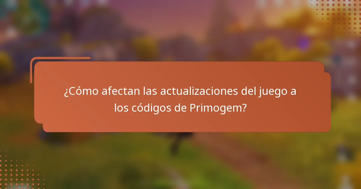 ¿Cómo afectan las actualizaciones del juego a los códigos de Primogem?